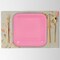 24 Count Pink Square Paper Dessert Plates for Wedding Baby Shower Birthday Party Events 7"